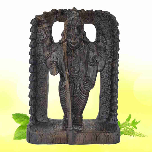 Lord Kartikeya / Murugan Swamy Shaligram Idol SGI82
