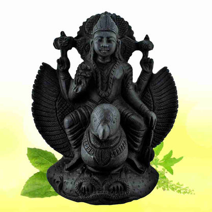 Lord Garud Vaahan Lakshmi Narayana Shaligram Idol